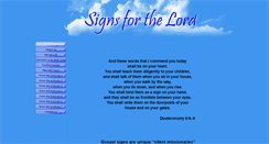 Desktop Screenshot of gospelsigns.org