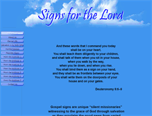 Tablet Screenshot of gospelsigns.org